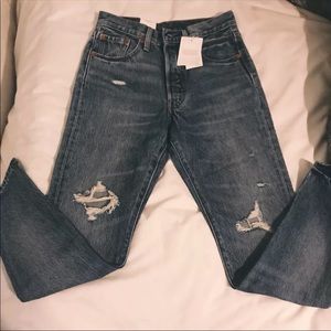 High Waisted Levi 501 Jeans